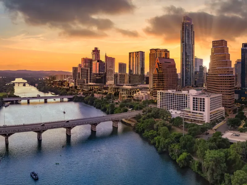 Austin Texas skyline and city destination