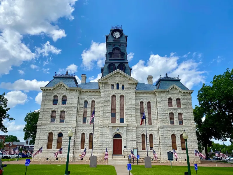 Granbury Texas historic square and lake market