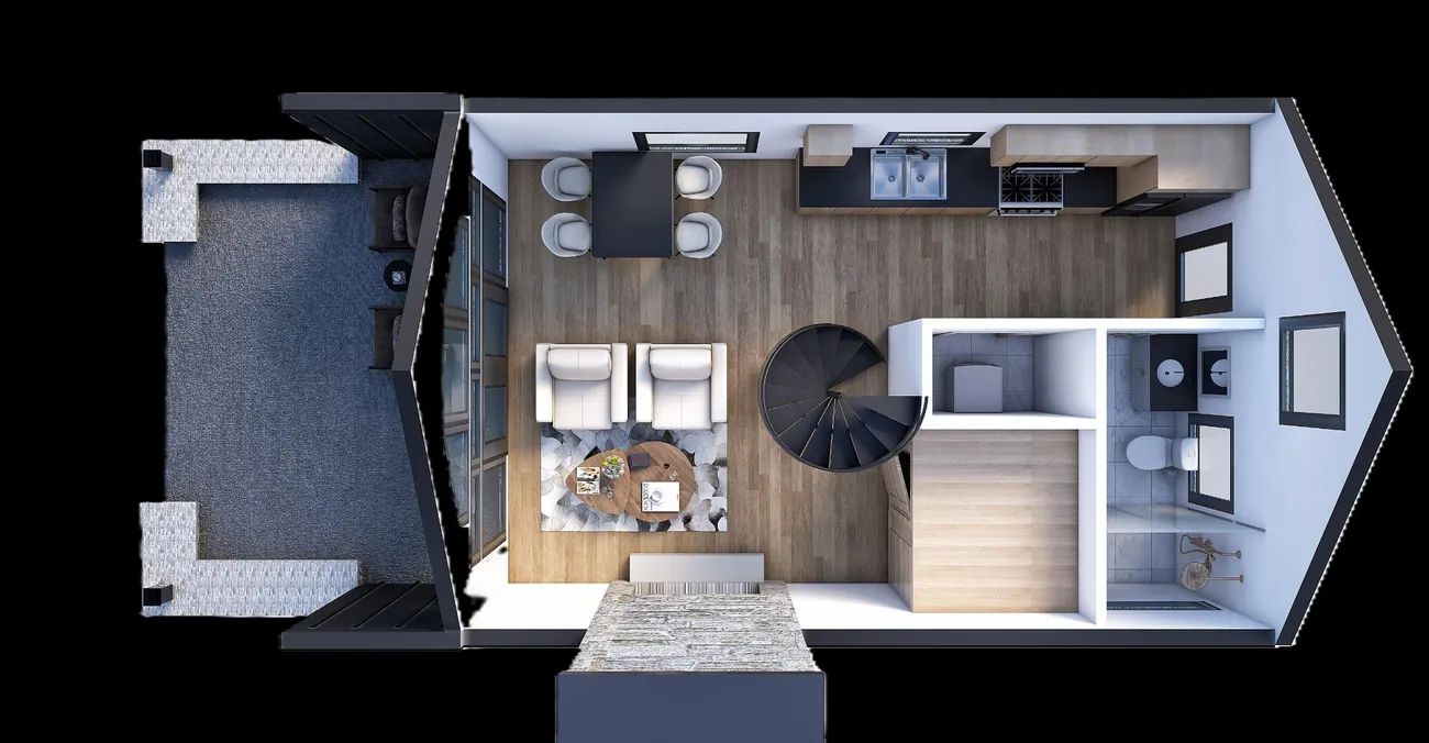 Cabin first floor plan