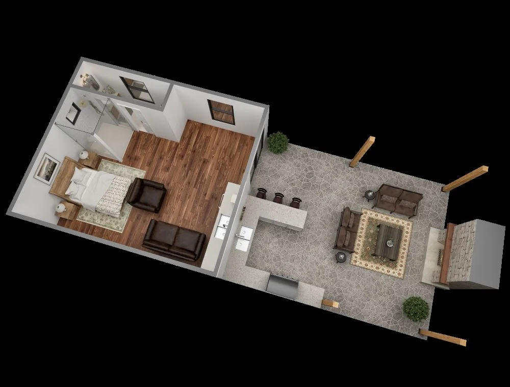 Casita floor plan