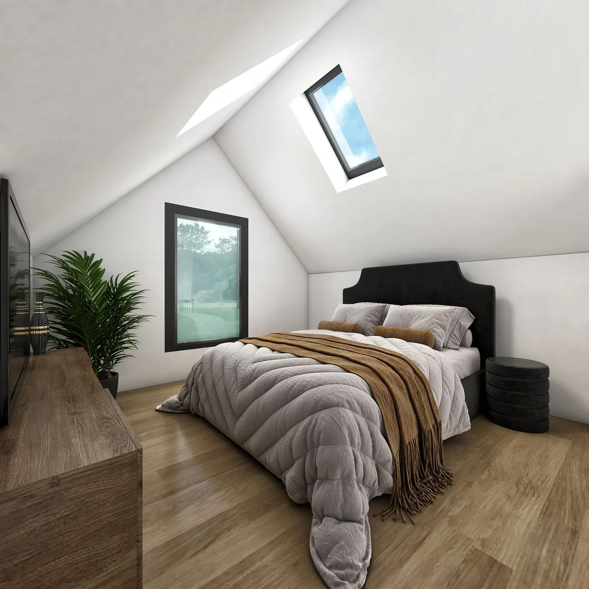 Bedroom interior render