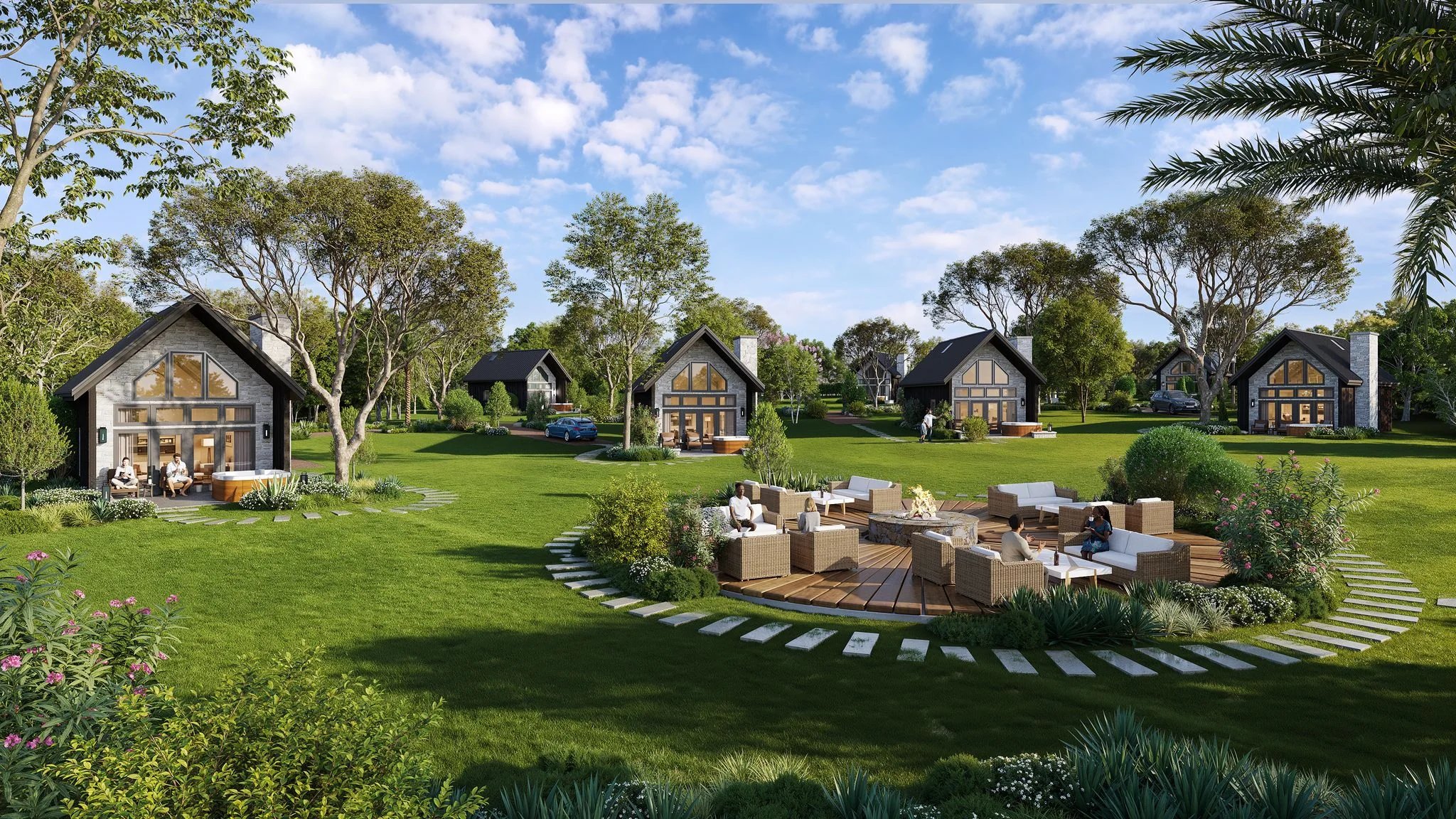 Panoramic view of Chappell Pointe Micro Resort concept